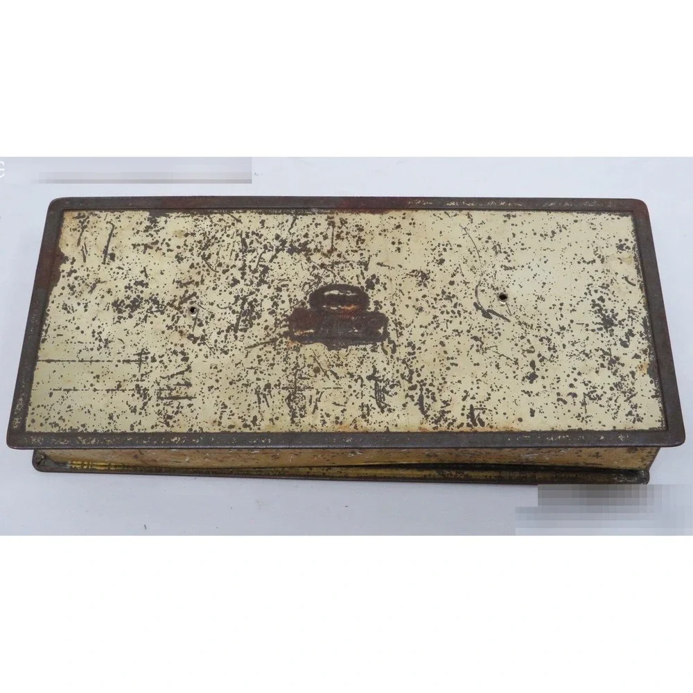 Rudolph Valentino Canco Beautebox Antique Lithograph Tin Box - 1920s